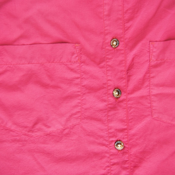 Vintage REI Pink Sleeveless Button Up Shirt - Picture 5 of 14